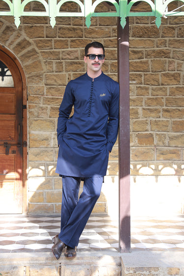 ROYAL BLUE STRETCHABLE KURTA PAJAMA