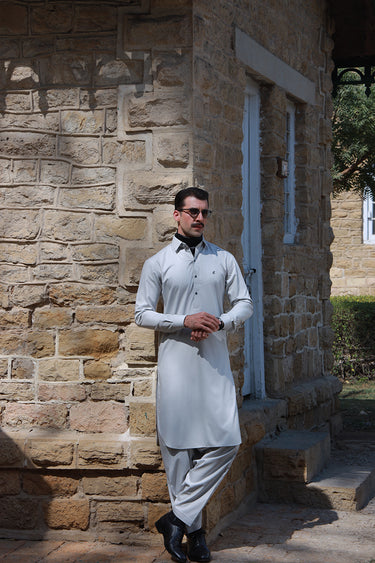 PASTEL GREY BOSKY SHALWAR KAMEEZ