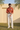 Lion Cub Embroidery Rust Linen Shirt Humayun Alamgir