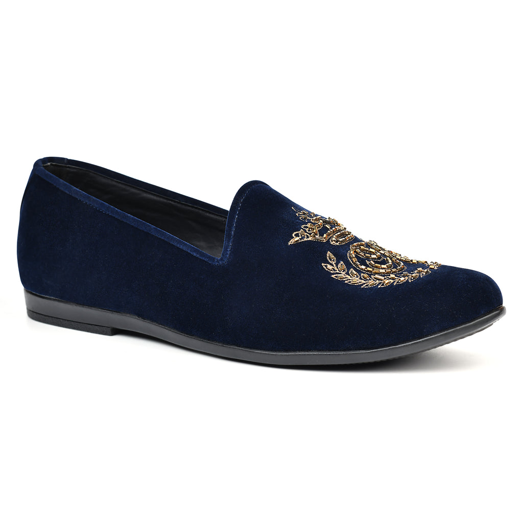 Blue velvet 2017 motif Shoes humyaunalamgir