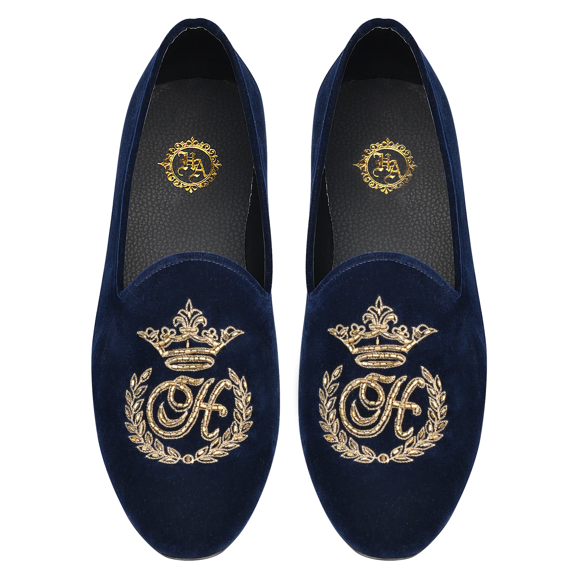 Blue velvet 2017 motif Shoes humyaunalamgir