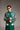 Teal Green Floral Embroidered Prince Coat