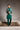 Teal Green Floral Embroidered Prince Coat