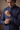 NAVY BLUE SELF EMBROIEDERED WAISTCOAT Clothing Humayunalamgir