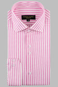 White Pink Stripe Shirt Semi Formal humyaunalamgir S
