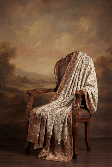 Traditional Embroidered Shawl Humayun Alamgir