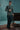 Midnight Teal Green Floral Prince Coat