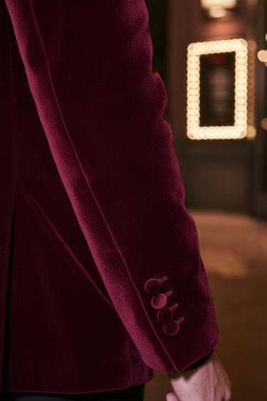 RED VELVET TUXEDO Luxury Formal Humayun Alamgir