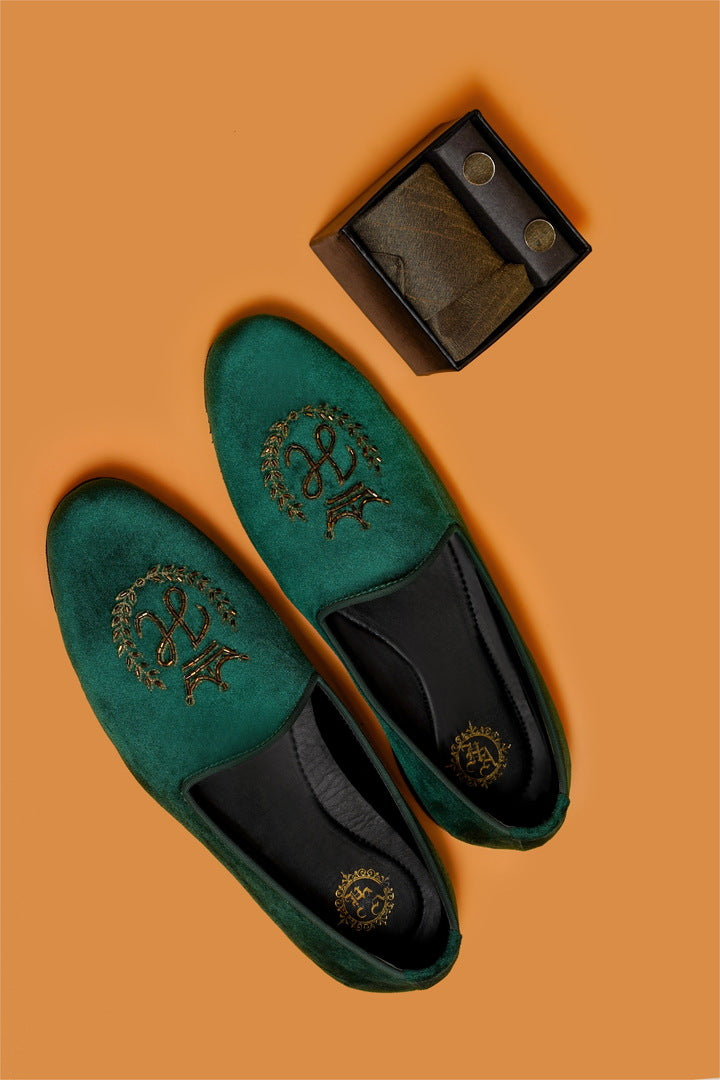 Green velvet 2018 Motif Shoes humyaunalamgir