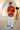 Lion Cub Embroidery Rust Linen Shirt Humayun Alamgir