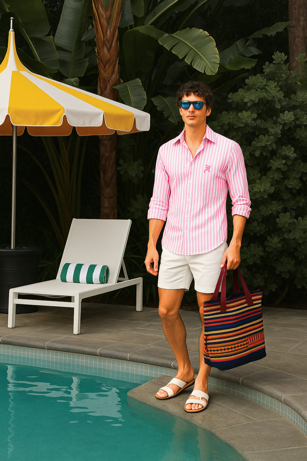 WHITE AND BABY-PINK SHIRT Casual Humayun Alamgir