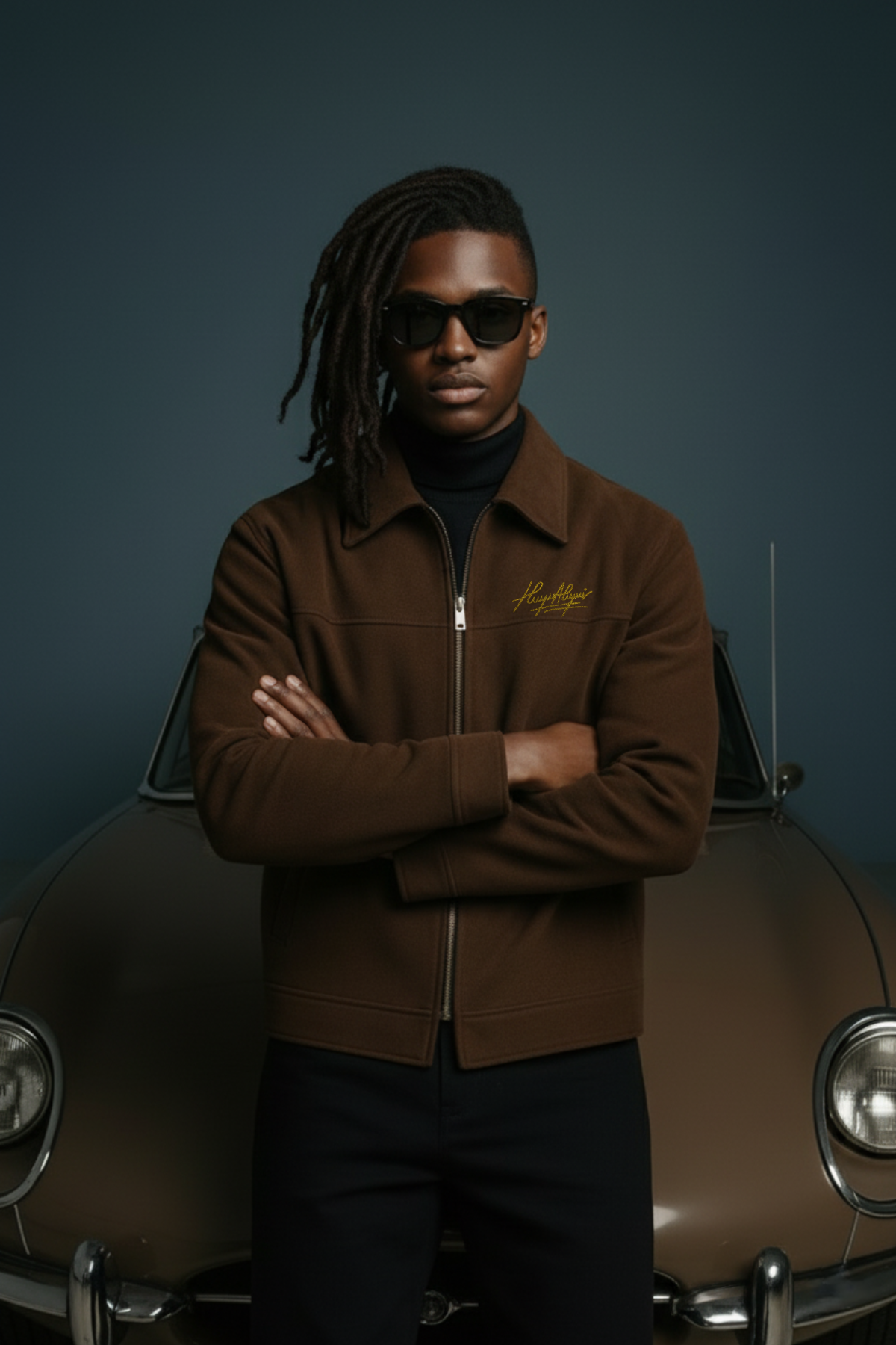 VELVET JACKET - BROWN Winter Jackets Humayun Alamgir