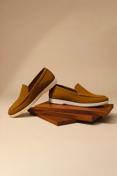 Caramel Brown Loafers Shoes Humayun Alamgir