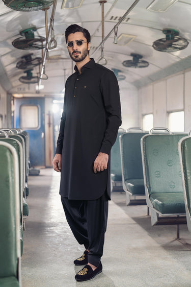 Dark Purple wash n wear SHALWAR  KAMEEZ