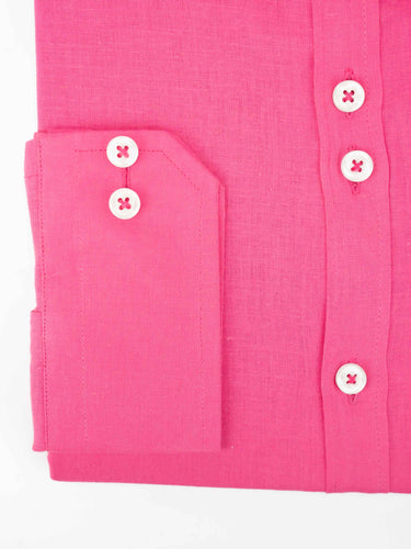 BABY PINK LINEN SHIRT Humayunalamgir