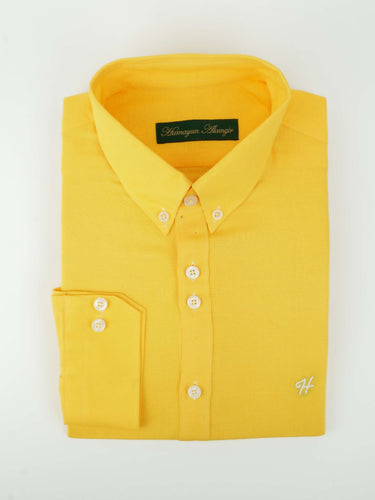 YELLOW LINEN SHIRT Humayunalamgir
