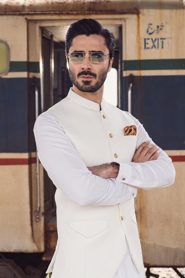 White Waist Coat Humayun Alamgir