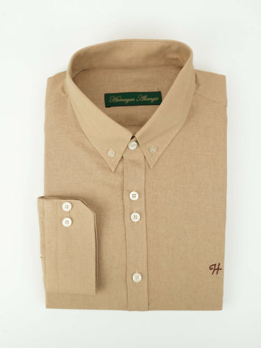 BEIGE LINEN SHIRT Humayunalamgir