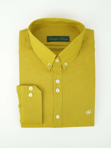 MUSTURD LINEN SHIRT Humayunalamgir