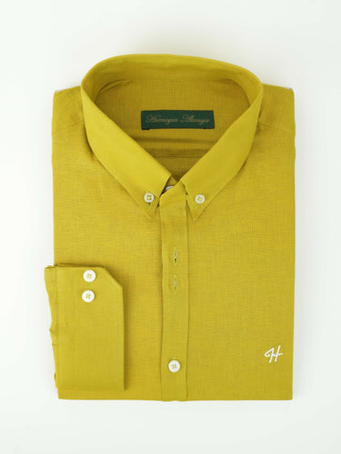 MUSTURD LINEN SHIRT Humayunalamgir