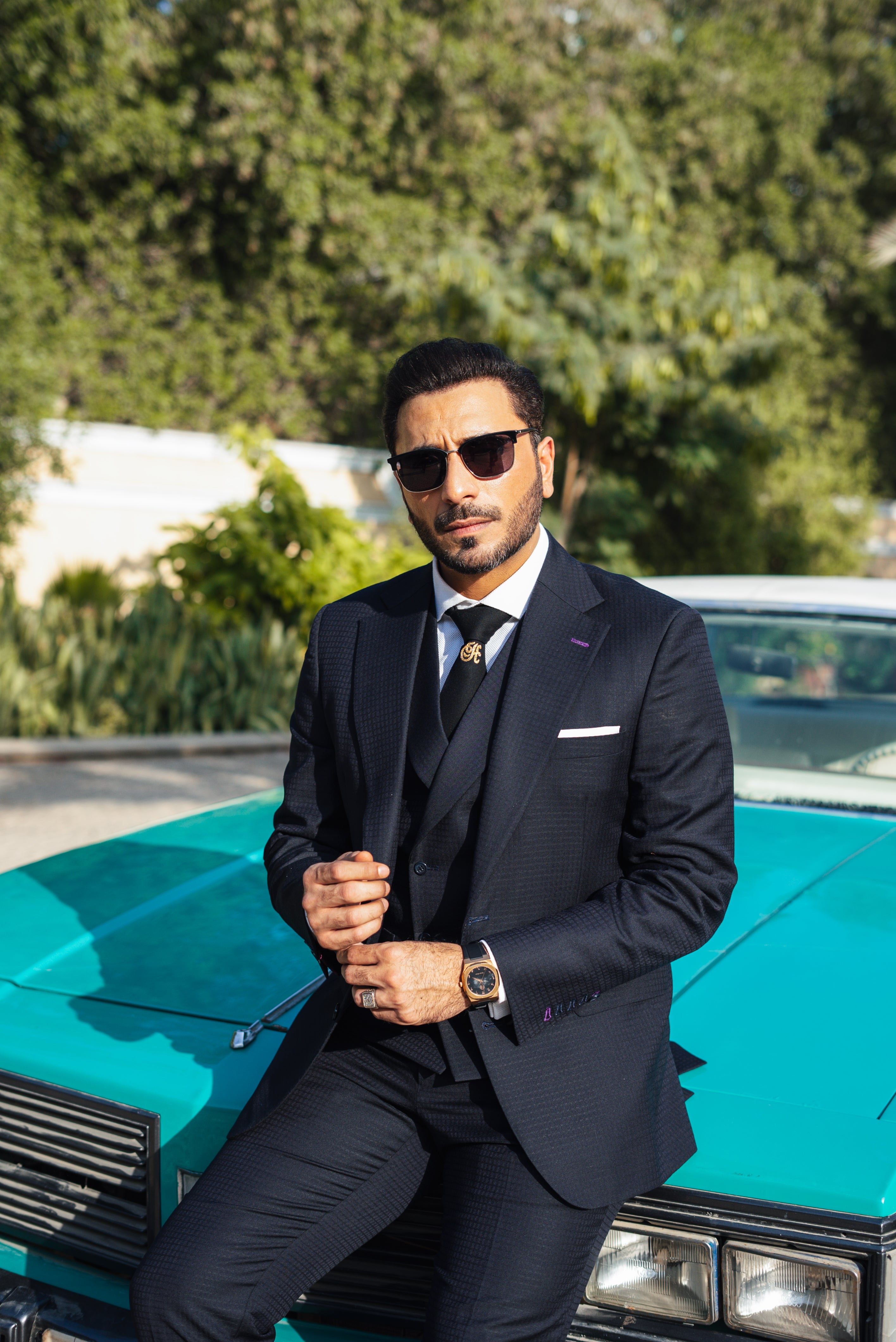 Navy Blue Vitale Suit Suits HumayunAlamgir