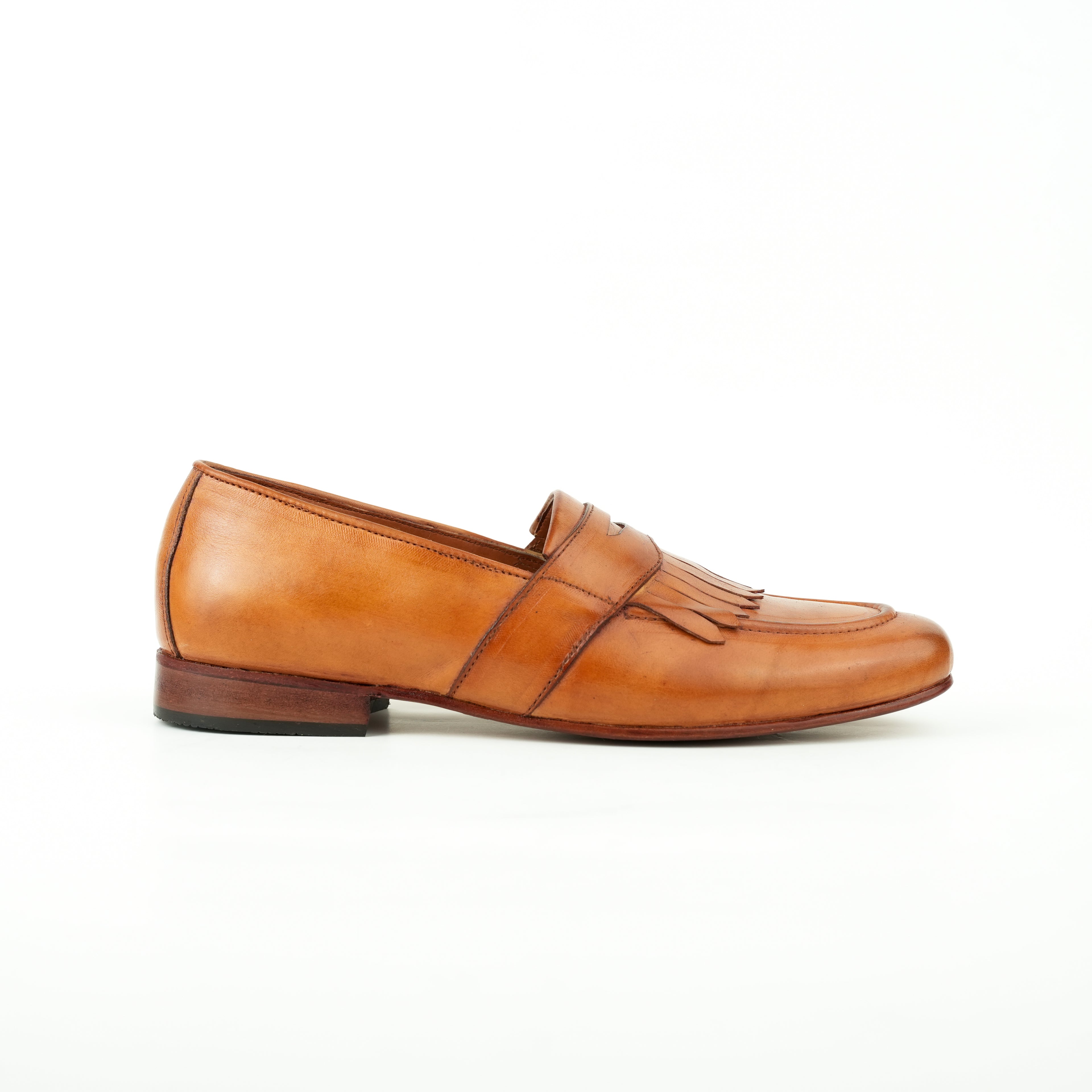 Tan Brown Shoes With Frill Semi Formal Humayun Alamgir