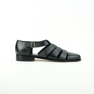 Black Mild Roman Sandals Humayunalamgir
