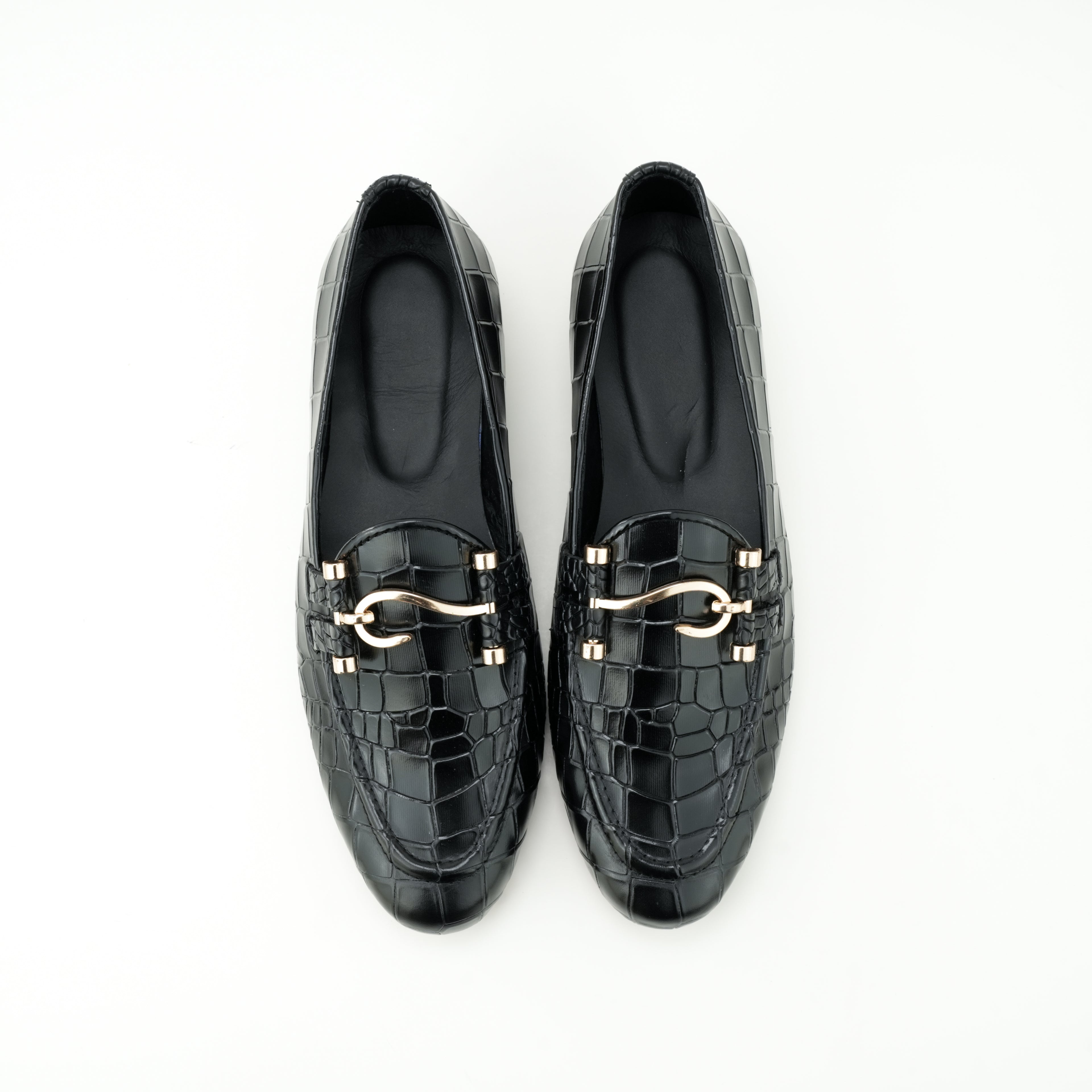 Crocodile Textured leather Huk bukle's Moccasin Semi Formal Humayun Alamgir