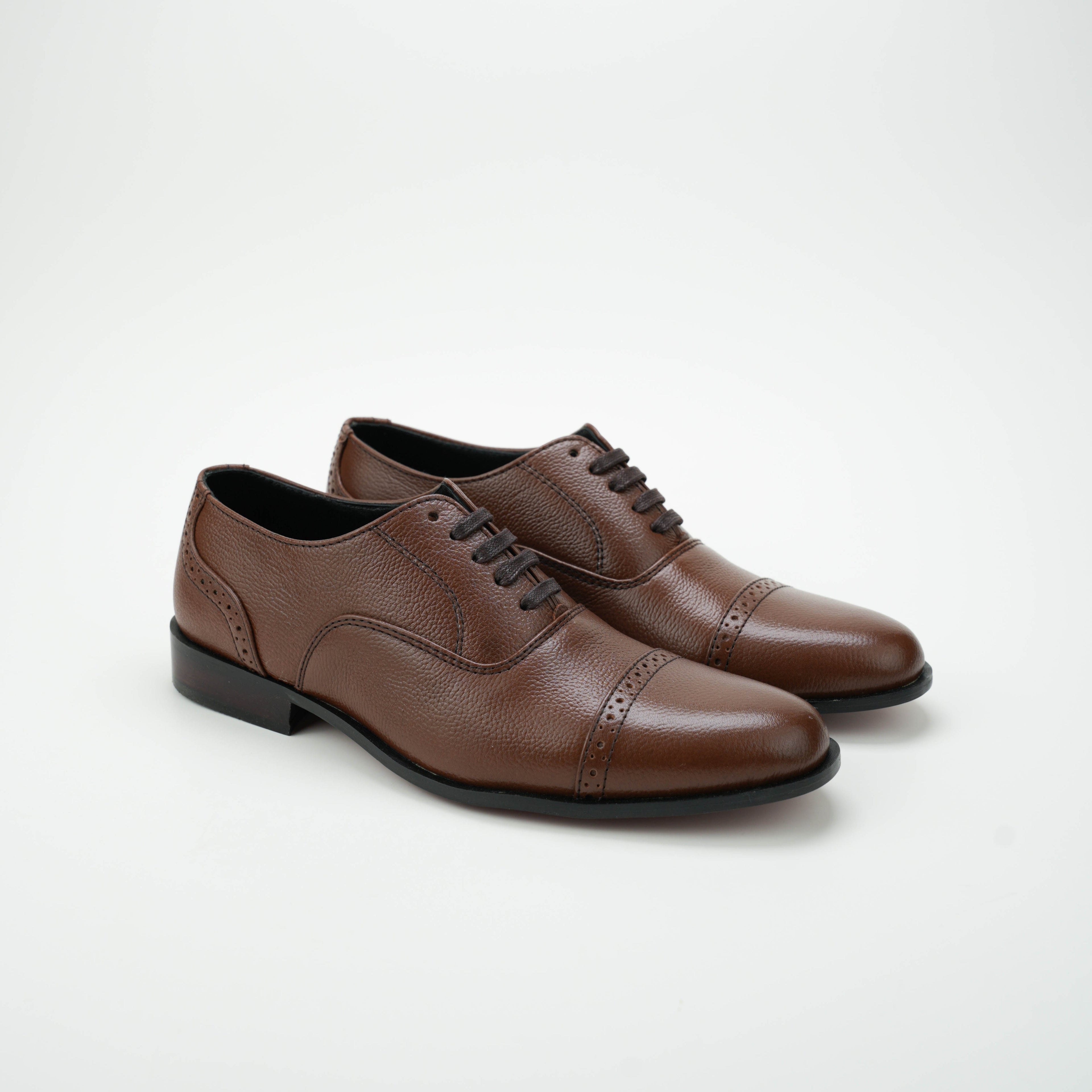 Tan Brown Mild Leather Shoes Semi Formal humayaunalamgir