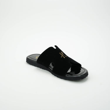 Black Velvet H logo Slide SLIDES-SLIPONS humayaunalamgir