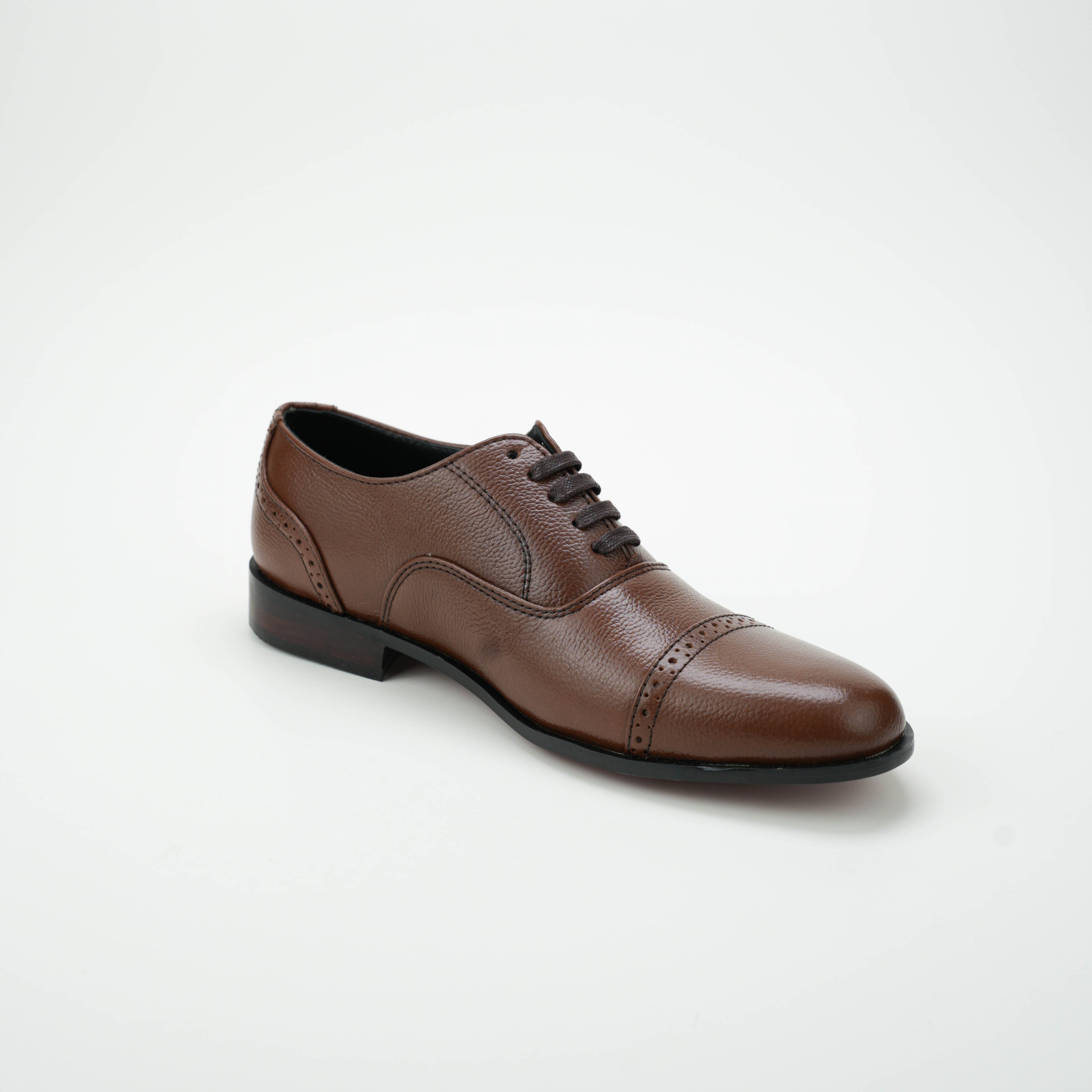 Tan Brown Mild Leather Shoes Semi Formal humayaunalamgir