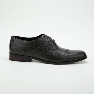 Dark Brown Mild Leather Shoes Semi Formal humayaunalamgir