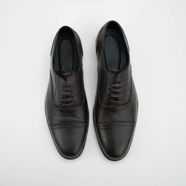 Dark Brown Mild Leather Shoes Semi Formal humayaunalamgir