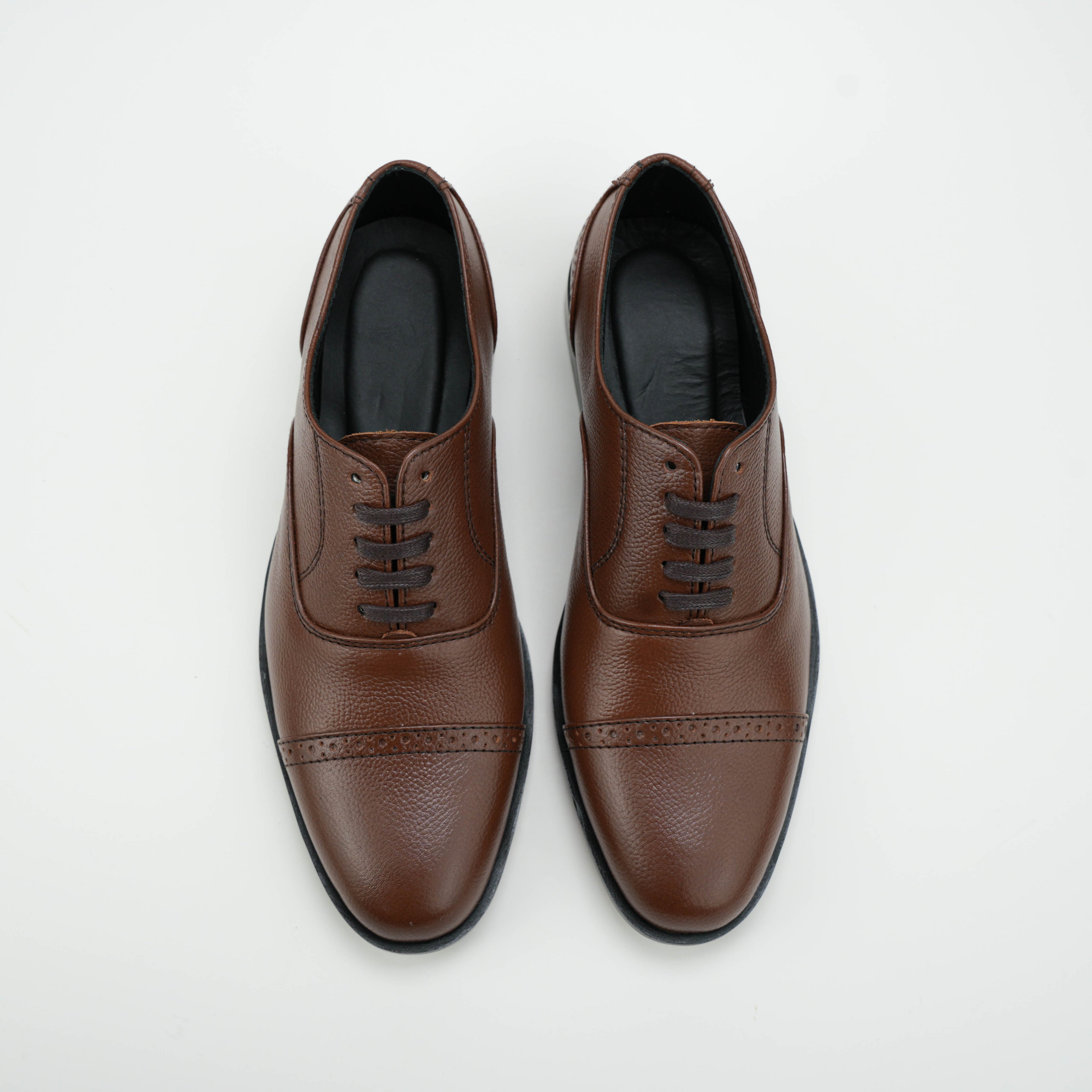 Tan Brown Mild Leather Shoes Semi Formal humayaunalamgir