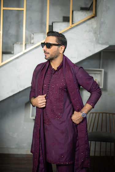 AINA - KAARI TEAL PURPLE KURTA PAJAMA