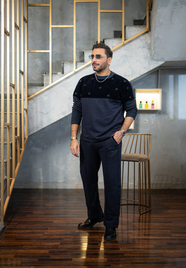 BLUE FLEECE SWEATSHIRT