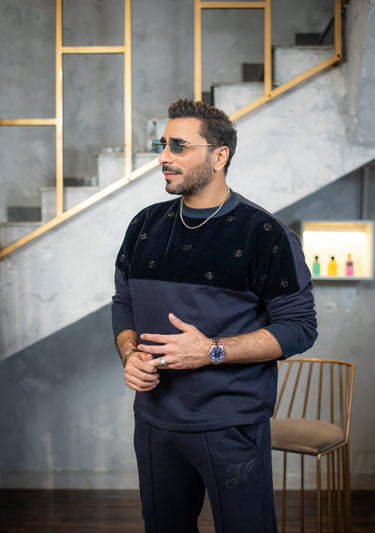 BLUE FLEECE SWEATSHIRT