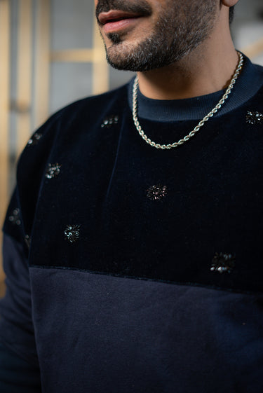 BLUE FLEECE SWEATSHIRT