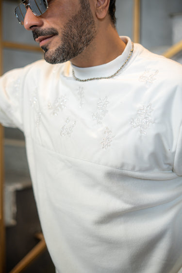 WHITE FLEECE SWEATSHIRTS