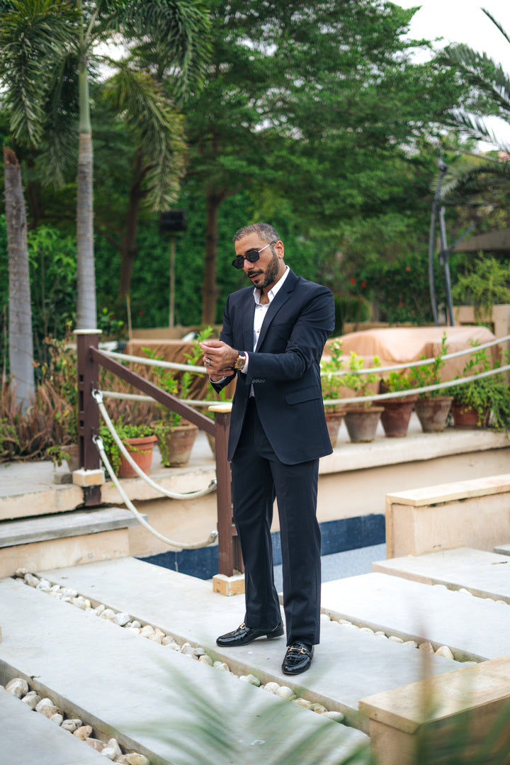 Navy blue Italian Armani Suit Suits HumayunAlamgir S