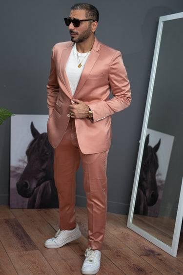 Pink Iridescent Twill Atticus Suits Suits HumayunAlamgir S