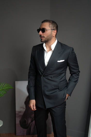 Charcoal Grey Suit Suits HumayunAlamgir S