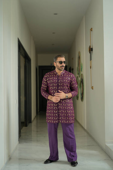 Jhalke Zareen - Purple Kurta pajama Humayunalamgir