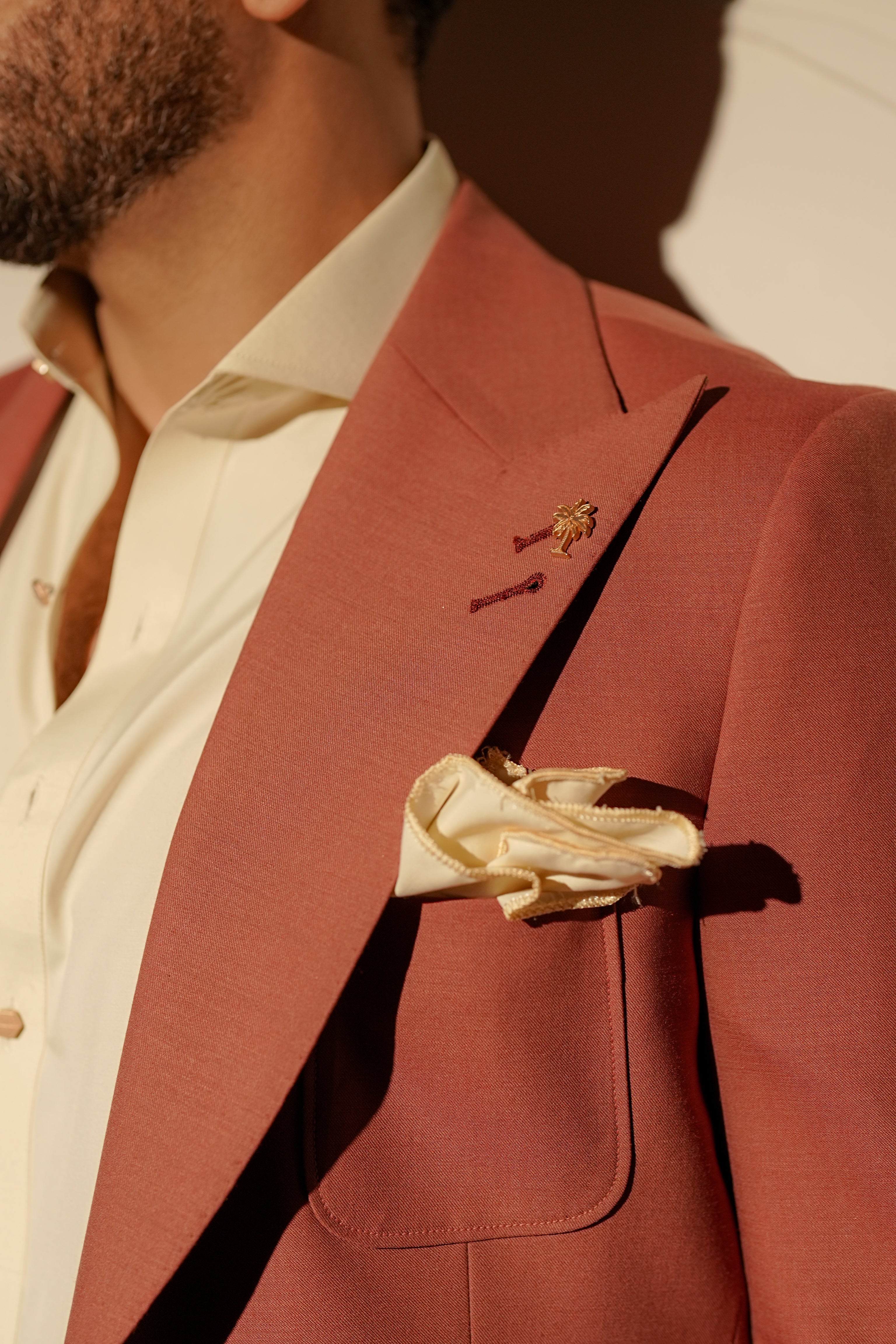 Rust Gold Blazer Humayun Alamgir