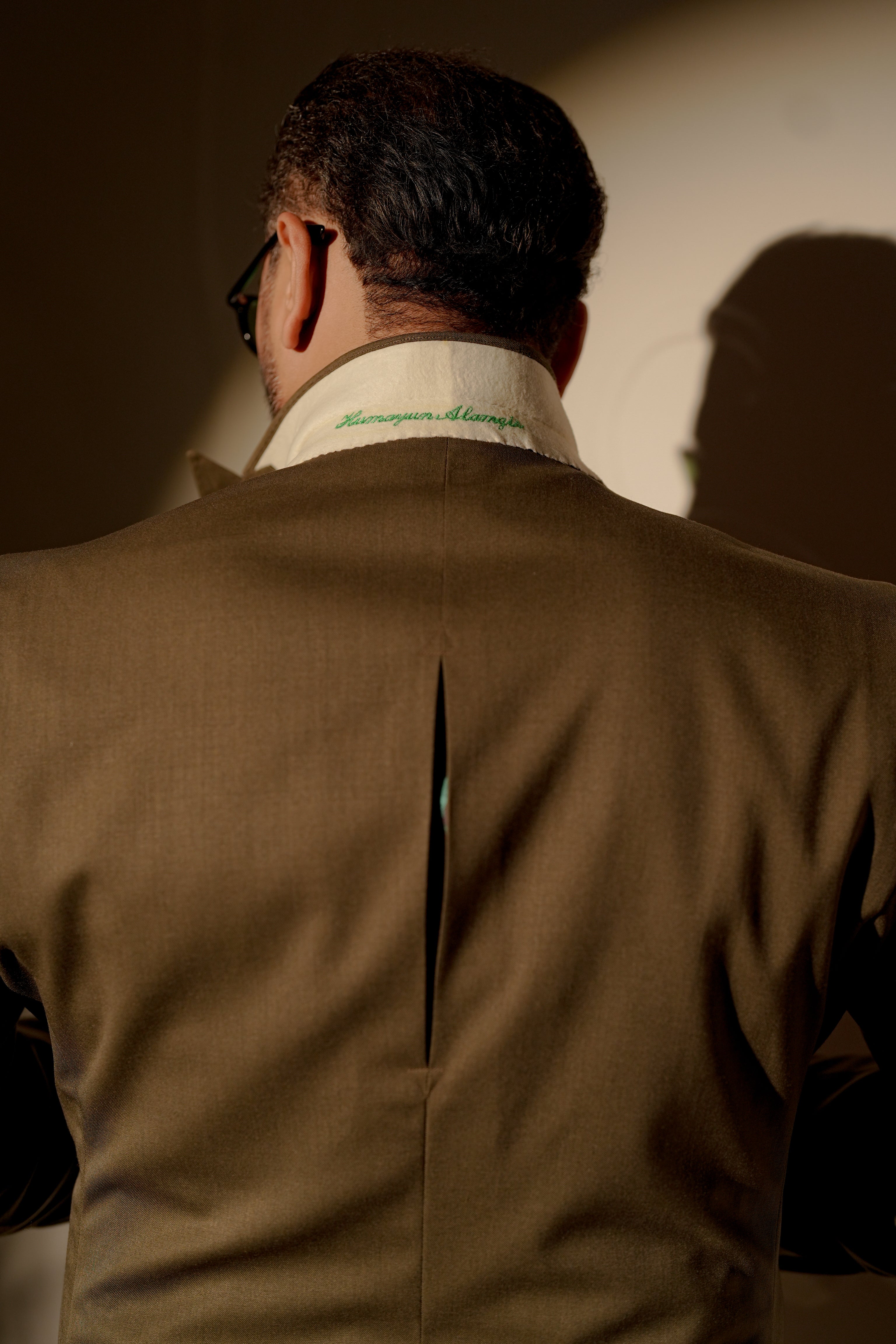 Olive Green Blazer Humayun Alamgir