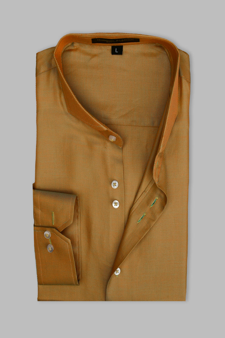 Gold Multi Harybon Shirt Semi Formal humyaunalamgir