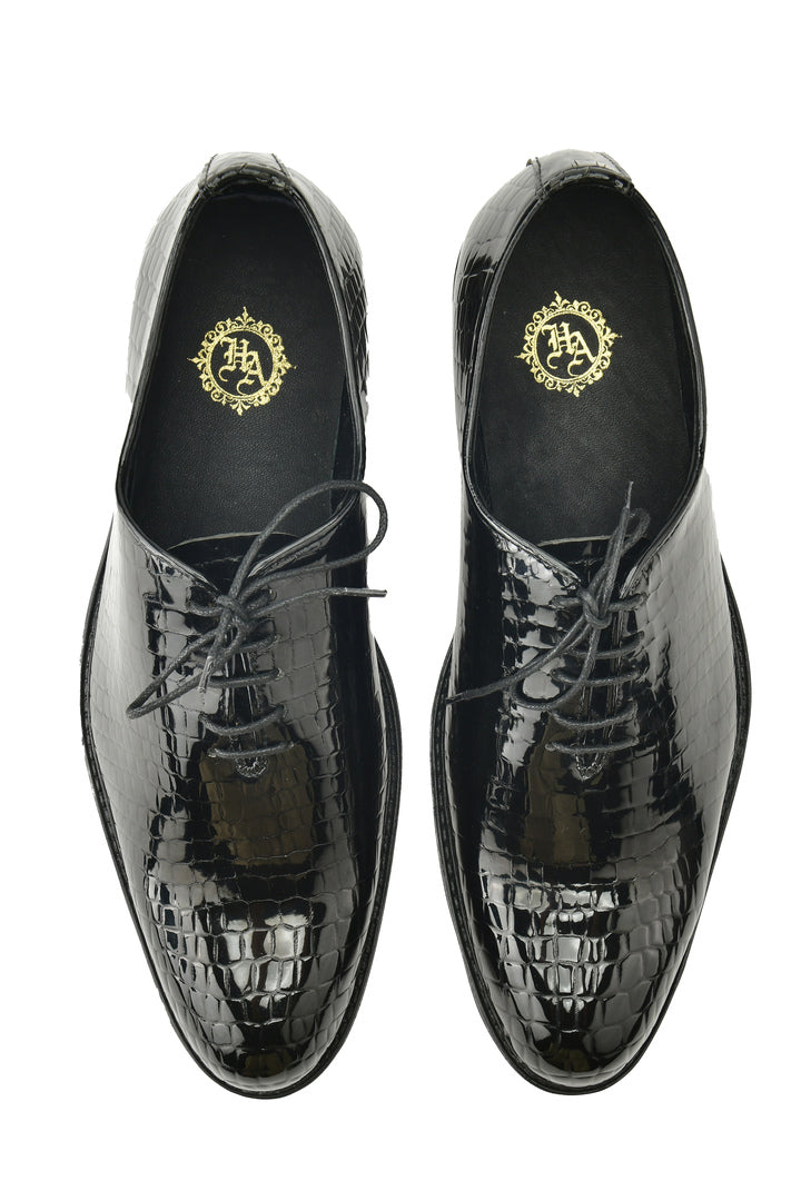 Black Snake Leather Shoes – Humayunalamgir