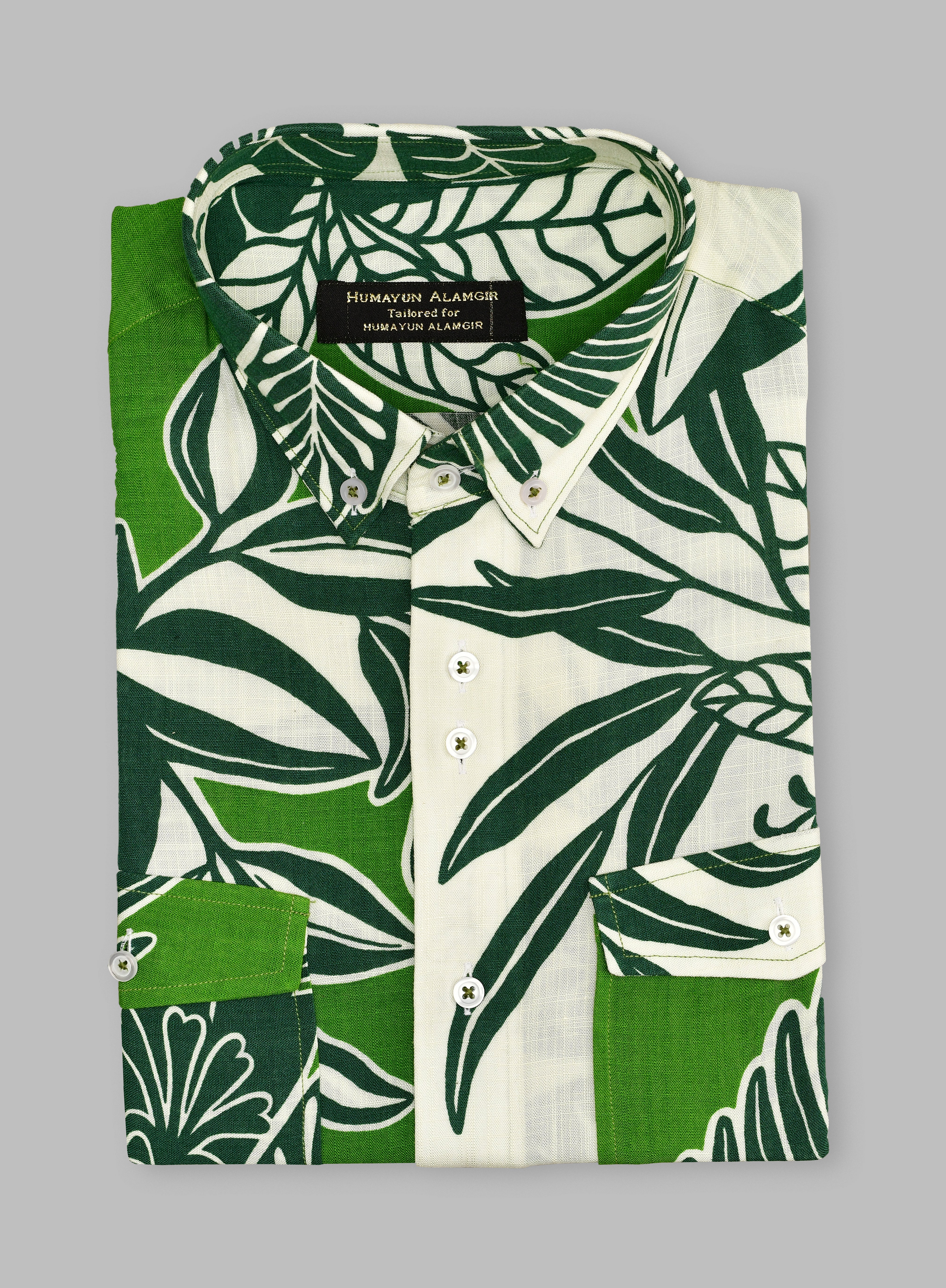 Green Floral Shirt
