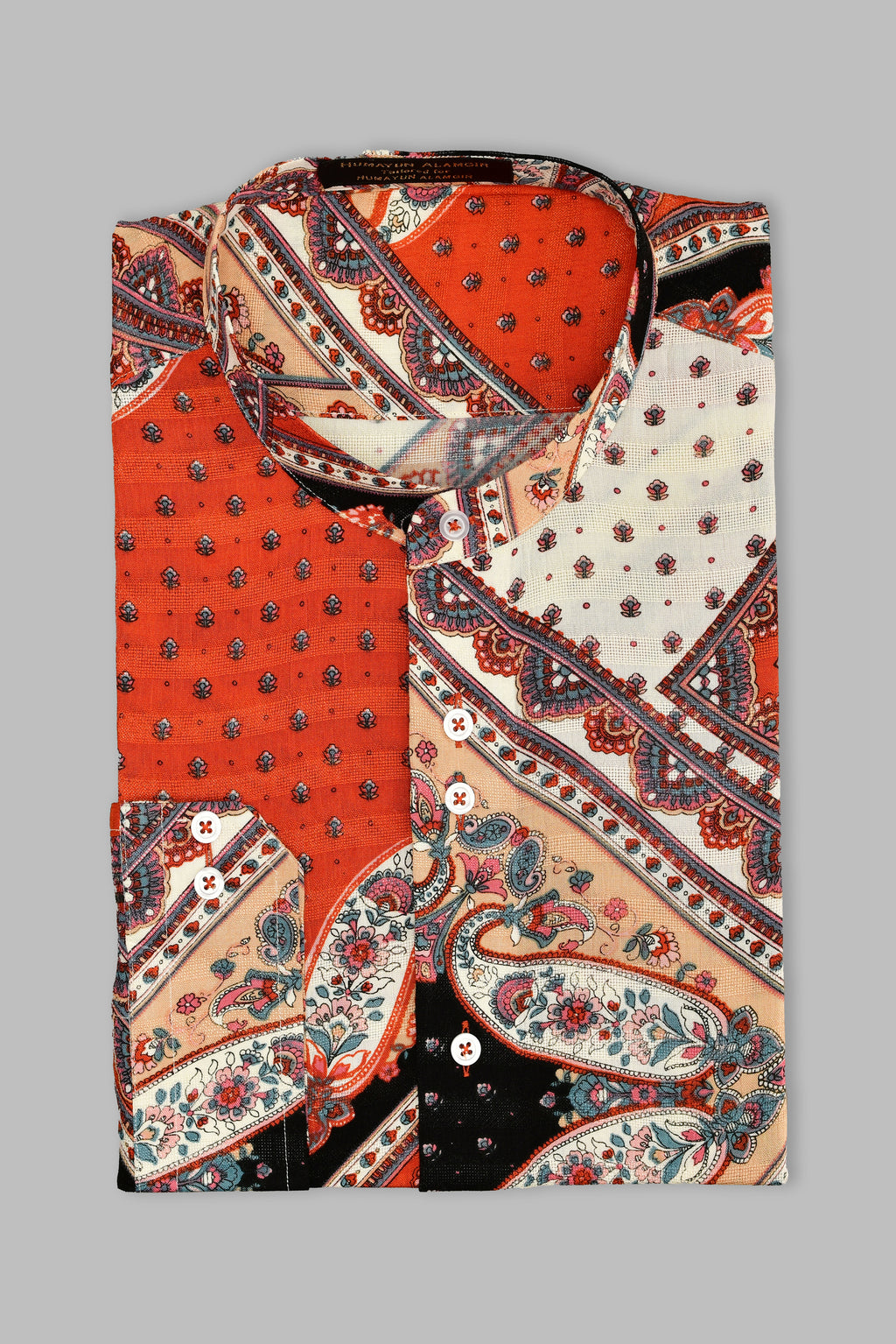 Multi Colour Full Sleeves Shirt Semi Formal humyaunalamgir S