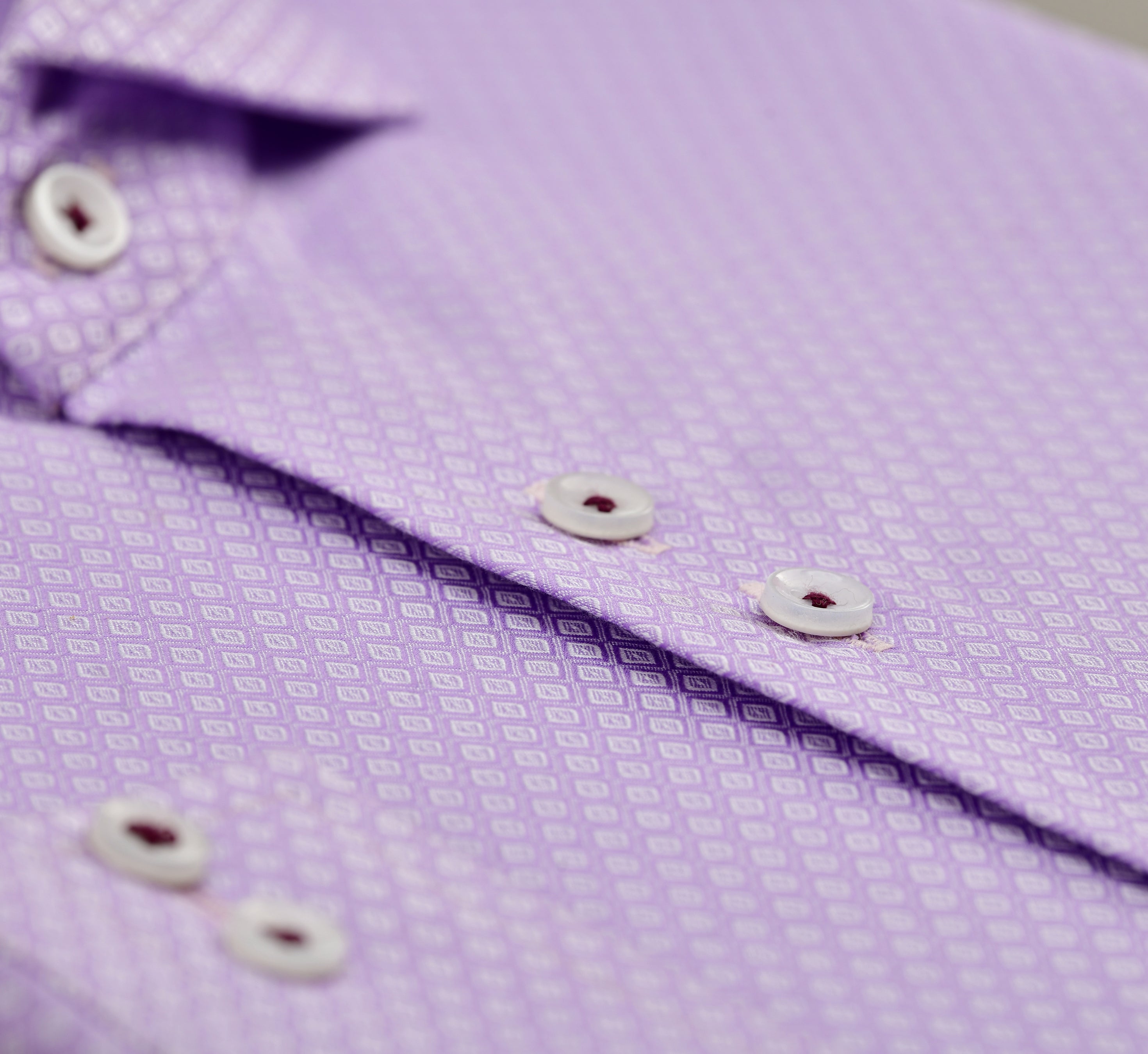 Lavender Self Dot Shirt Semi Formal humyaunalamgir